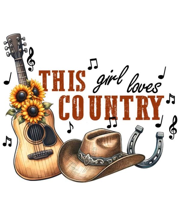 Heat transfers Iron on stickers  country music 95 for Tshirts Iron on Decal Patches Stickers Clothes Hat Pillows DIY Crafts