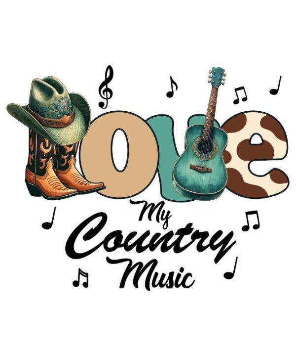 Heat transfers Iron on stickers  country music 96 for Tshirts Iron on Decal Patches Stickers Clothes Hat Pillows DIY Crafts