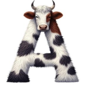 Heat transfers Iron on stickers  cow letter 11 for Tshirts Iron on Decal Patches Stickers Clothes Hat Pillows DIY Crafts