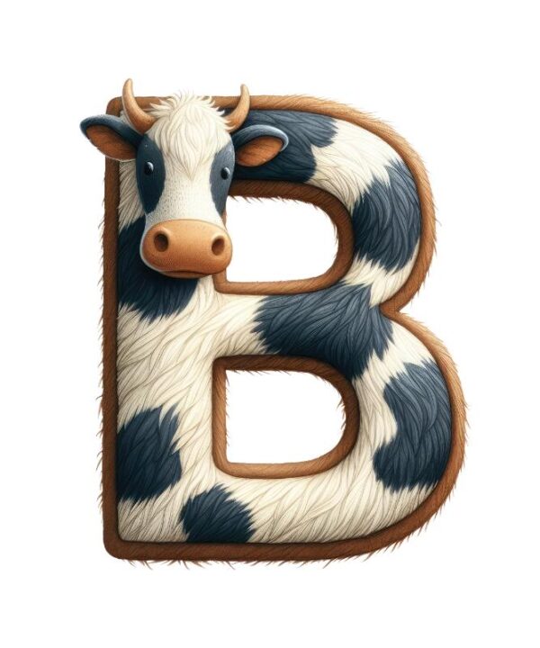 Heat transfers Iron on stickers  cow letter 12 for Tshirts Iron on Decal Patches Stickers Clothes Hat Pillows DIY Crafts