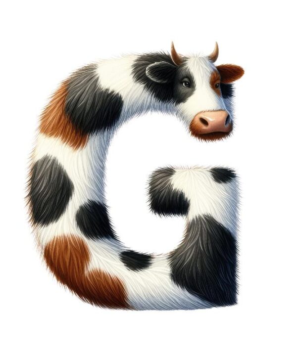 Heat transfers Iron on stickers  cow letter 17 for Tshirts Iron on Decal Patches Stickers Clothes Hat Pillows DIY Crafts