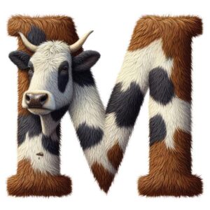 Heat transfers Iron on stickers  cow letter 23 for Tshirts Iron on Decal Patches Stickers Clothes Hat Pillows DIY Crafts