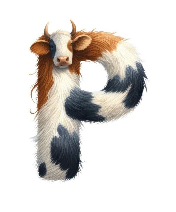 Heat transfers Iron on stickers  cow letter 26 for Tshirts Iron on Decal Patches Stickers Clothes Hat Pillows DIY Crafts