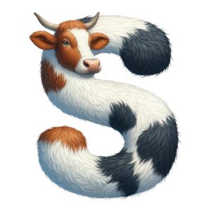 Heat transfers Iron on stickers  cow letter 29 for Tshirts Iron on Decal Patches Stickers Clothes Hat Pillows DIY Crafts
