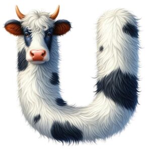 Heat transfers Iron on stickers  cow letter 31 for Tshirts Iron on Decal Patches Stickers Clothes Hat Pillows DIY Crafts