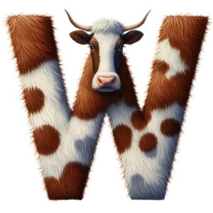 Heat transfers Iron on stickers  cow letter 33 for Tshirts Iron on Decal Patches Stickers Clothes Hat Pillows DIY Crafts