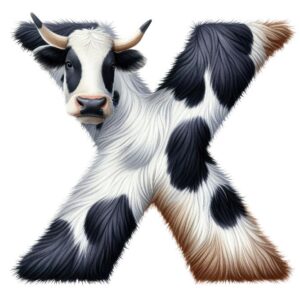 Heat transfers Iron on stickers  cow letter 34 for Tshirts Iron on Decal Patches Stickers Clothes Hat Pillows DIY Crafts