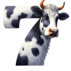 Heat transfers Iron on stickers  cow letter 8 for Tshirts Iron on Decal Patches Stickers Clothes Hat Pillows DIY Crafts