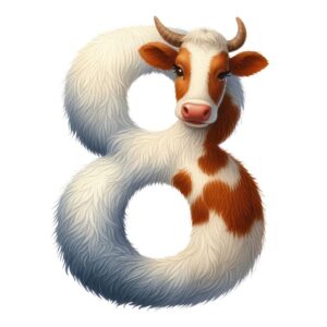 Heat transfers Iron on stickers  cow letter 9 for Tshirts Iron on Decal Patches Stickers Clothes Hat Pillows DIY Crafts