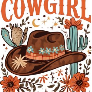 Heat transfers Iron on stickers  cowgirl 129 for Tshirts Iron on Decal Patches Stickers Clothes Hat Pillows DIY Crafts