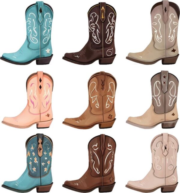 Heat transfers Iron on stickers  cowgirl 132 for Tshirts Iron on Decal Patches Stickers Clothes Hat Pillows DIY Crafts