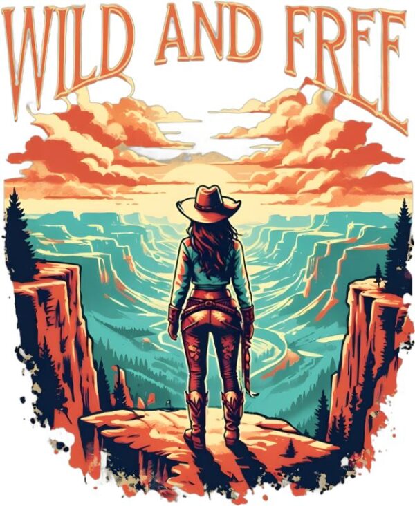 Heat transfers Iron on stickers  cowgirl 133 for Tshirts Iron on Decal Patches Stickers Clothes Hat Pillows DIY Crafts