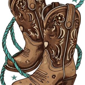 Heat transfers Iron on stickers  cowgirl 134 for Tshirts Iron on Decal Patches Stickers Clothes Hat Pillows DIY Crafts