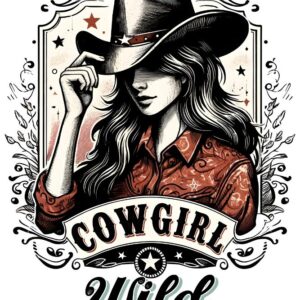 Heat transfers Iron on stickers  cowgirl 14 for Tshirts Iron on Decal Patches Stickers Clothes Hat Pillows DIY Crafts