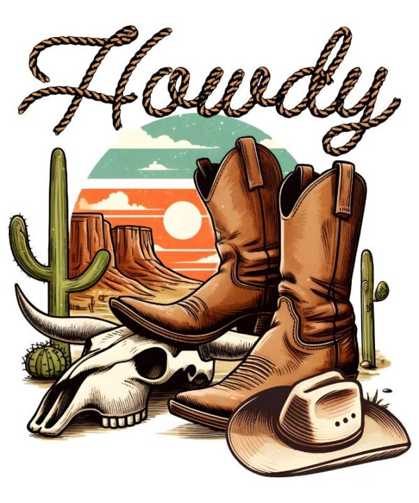 Heat transfers Iron on stickers  cowgirl 16 for Tshirts Iron on Decal Patches Stickers Clothes Hat Pillows DIY Crafts