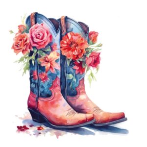 Heat transfers Iron on stickers  cowgirl 21 for Tshirts Iron on Decal Patches Stickers Clothes Hat Pillows DIY Crafts