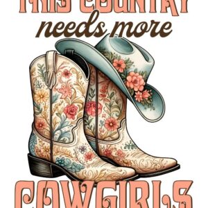 Heat transfers Iron on stickers  cowgirl 26 for Tshirts Iron on Decal Patches Stickers Clothes Hat Pillows DIY Crafts