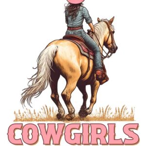 Heat transfers Iron on stickers  cowgirl 30 for Tshirts Iron on Decal Patches Stickers Clothes Hat Pillows DIY Crafts