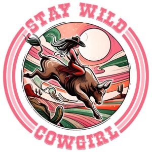 Heat transfers Iron on stickers  cowgirl 35 for Tshirts Iron on Decal Patches Stickers Clothes Hat Pillows DIY Crafts