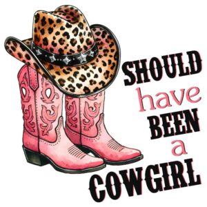 Heat transfers Iron on stickers  cowgirl 43 for Tshirts Iron on Decal Patches Stickers Clothes Hat Pillows DIY Crafts