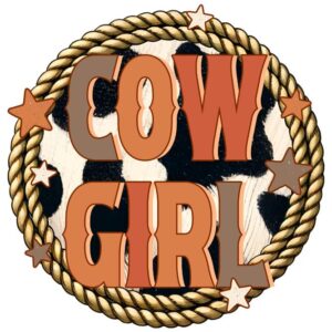 Heat transfers Iron on stickers  cowgirl 46 for Tshirts Iron on Decal Patches Stickers Clothes Hat Pillows DIY Crafts