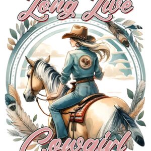 Heat transfers Iron on stickers  cowgirl 5 for Tshirts Iron on Decal Patches Stickers Clothes Hat Pillows DIY Crafts