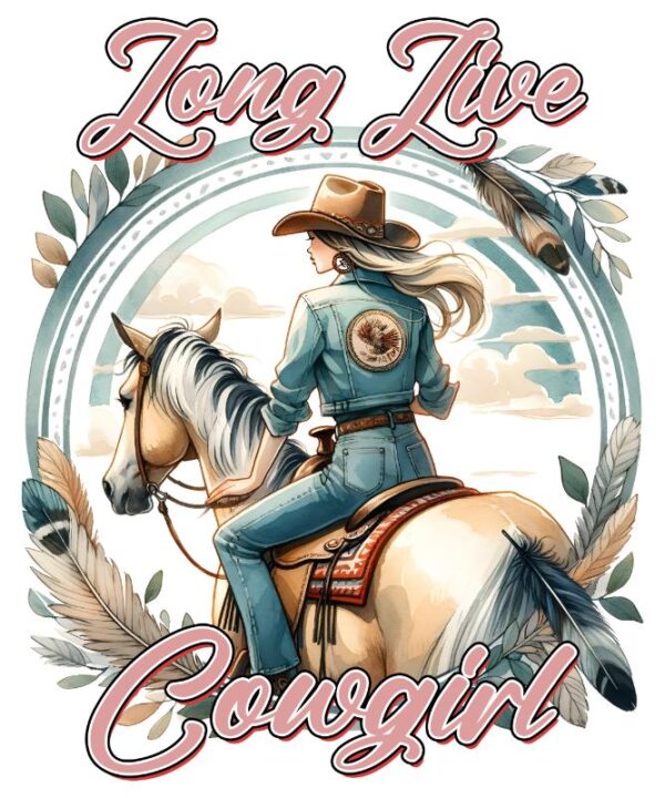 Heat transfers Iron on stickers  cowgirl 5 for Tshirts Iron on Decal Patches Stickers Clothes Hat Pillows DIY Crafts
