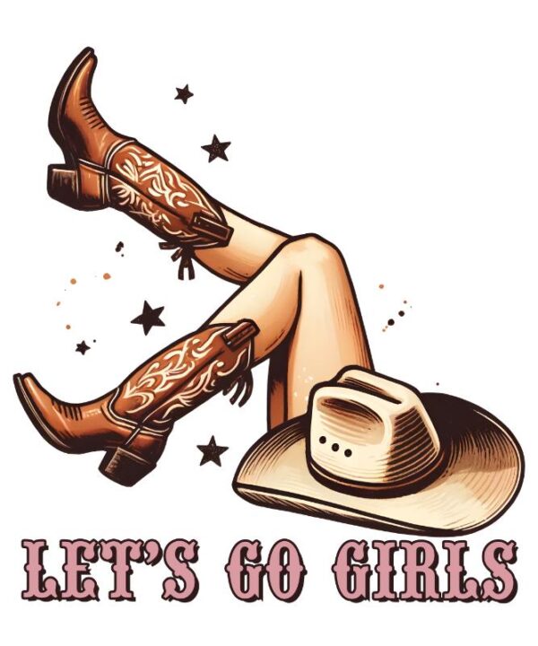 Heat transfers Iron on stickers  cowgirl 50 for Tshirts Iron on Decal Patches Stickers Clothes Hat Pillows DIY Crafts