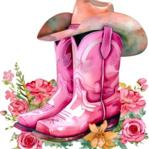 Heat transfers Iron on stickers  cowgirl 51 for Tshirts Iron on Decal Patches Stickers Clothes Hat Pillows DIY Crafts