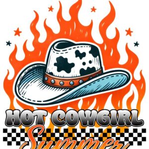 Heat transfers Iron on stickers  cowgirl 52 for Tshirts Iron on Decal Patches Stickers Clothes Hat Pillows DIY Crafts