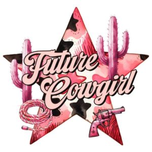 Heat transfers Iron on stickers  cowgirl 57 for Tshirts Iron on Decal Patches Stickers Clothes Hat Pillows DIY Crafts