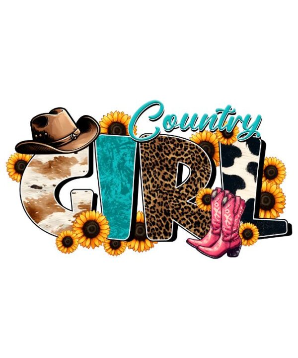 Heat transfers Iron on stickers  cowgirl 61 for Tshirts Iron on Decal Patches Stickers Clothes Hat Pillows DIY Crafts