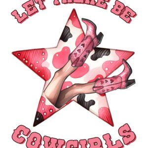 Heat transfers Iron on stickers  cowgirl 65 for Tshirts Iron on Decal Patches Stickers Clothes Hat Pillows DIY Crafts