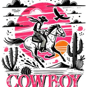 Heat transfers Iron on stickers  cowgirl 67 for Tshirts Iron on Decal Patches Stickers Clothes Hat Pillows DIY Crafts