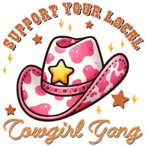 Heat transfers Iron on stickers  cowgirl 71 for Tshirts Iron on Decal Patches Stickers Clothes Hat Pillows DIY Crafts