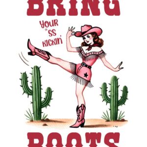 Heat transfers Iron on stickers  cowgirl 72 for Tshirts Iron on Decal Patches Stickers Clothes Hat Pillows DIY Crafts
