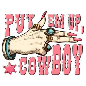 Heat transfers Iron on stickers  cowgirl 80 for Tshirts Iron on Decal Patches Stickers Clothes Hat Pillows DIY Crafts