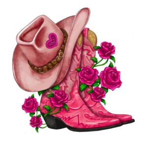Heat transfers Iron on stickers  cowgirl 81 for Tshirts Iron on Decal Patches Stickers Clothes Hat Pillows DIY Crafts