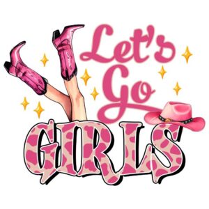 Heat transfers Iron on stickers  cowgirl 93 for Tshirts Iron on Decal Patches Stickers Clothes Hat Pillows DIY Crafts