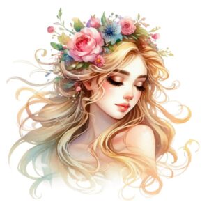Heat transfers Iron on stickers  cute girl 109 for Tshirts Iron on Decal Patches Stickers Clothes Hat Pillows DIY Crafts
