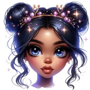 Heat transfers Iron on stickers  cute girl 113 for Tshirts Iron on Decal Patches Stickers Clothes Hat Pillows DIY Crafts