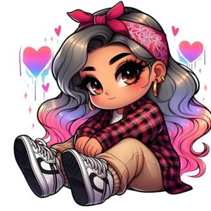 Heat transfers Iron on stickers  cute girl 20 for Tshirts Iron on Decal Patches Stickers Clothes Hat Pillows DIY Crafts