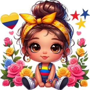 Heat transfers Iron on stickers  cute girl 42 for Tshirts Iron on Decal Patches Stickers Clothes Hat Pillows DIY Crafts