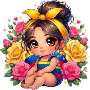 Heat transfers Iron on stickers  cute girl 47 for Tshirts Iron on Decal Patches Stickers Clothes Hat Pillows DIY Crafts