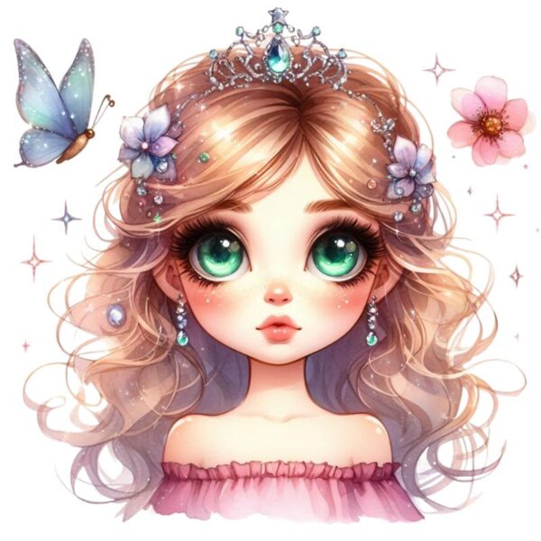 Heat transfers Iron on stickers  cute girl 67 for Tshirts Iron on Decal Patches Stickers Clothes Hat Pillows DIY Crafts