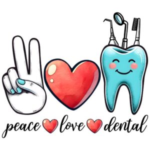 Heat transfers Iron on stickers  dental tooth 8 for Tshirts Iron on Decal Patches Stickers Clothes Hat Pillows DIY Crafts