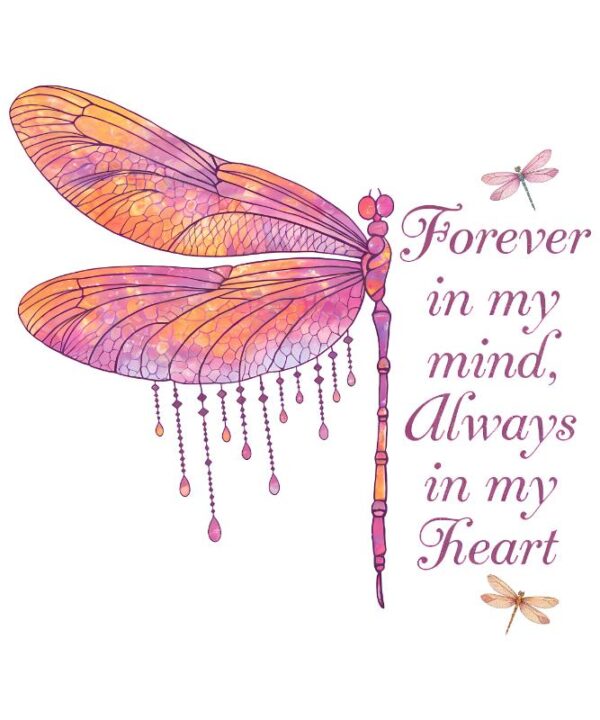 Heat transfers Iron on stickers  dragonfly with saying word 13 for Tshirts Iron on Decal Patches Stickers Clothes Hat Pillows DIY Crafts