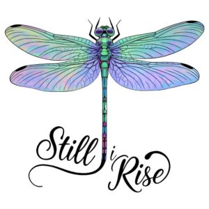 Heat transfers Iron on stickers  dragonfly with saying word 17 for Tshirts Iron on Decal Patches Stickers Clothes Hat Pillows DIY Crafts