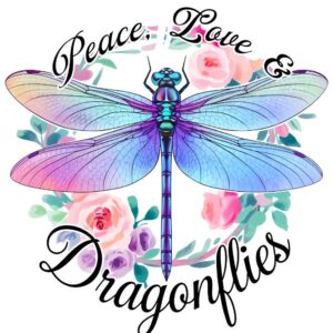 Heat transfers Iron on stickers  dragonfly with saying word 2 for Tshirts Iron on Decal Patches Stickers Clothes Hat Pillows DIY Crafts