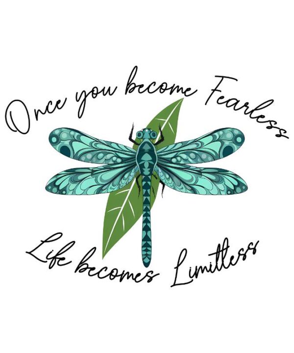 Heat transfers Iron on stickers  dragonfly with saying word 7 for Tshirts Iron on Decal Patches Stickers Clothes Hat Pillows DIY Crafts